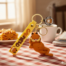 Брелок Гарфілд Garfield кіт іграшка на рюкзак, ключі 6,7 см