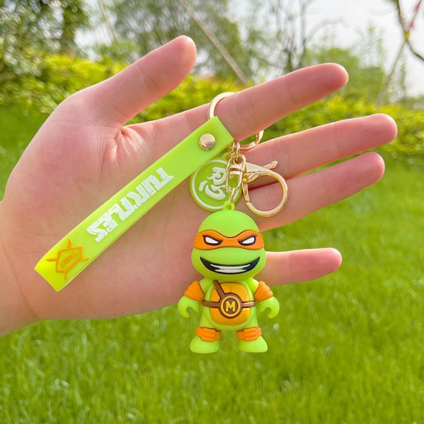 Брелок Черепашки Ниндзя Микеланджело Michelangelo Ninja Turtles на рюкзак, ключи 6 см