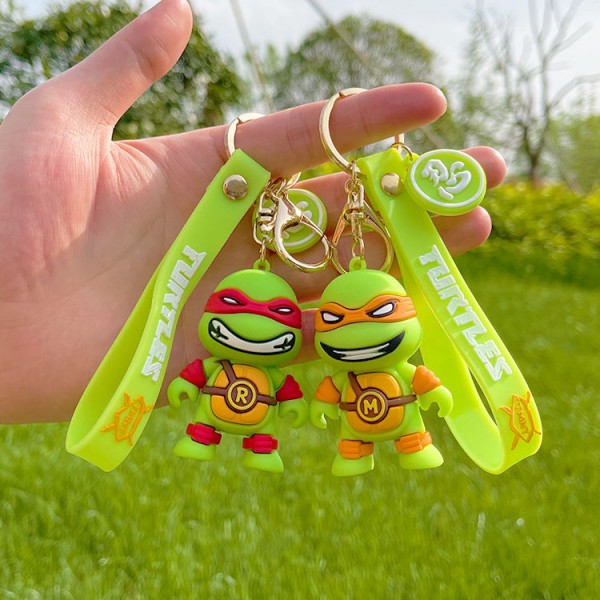 Брелок Черепашки Ниндзя Микеланджело Michelangelo Ninja Turtles на рюкзак, ключи 6 см