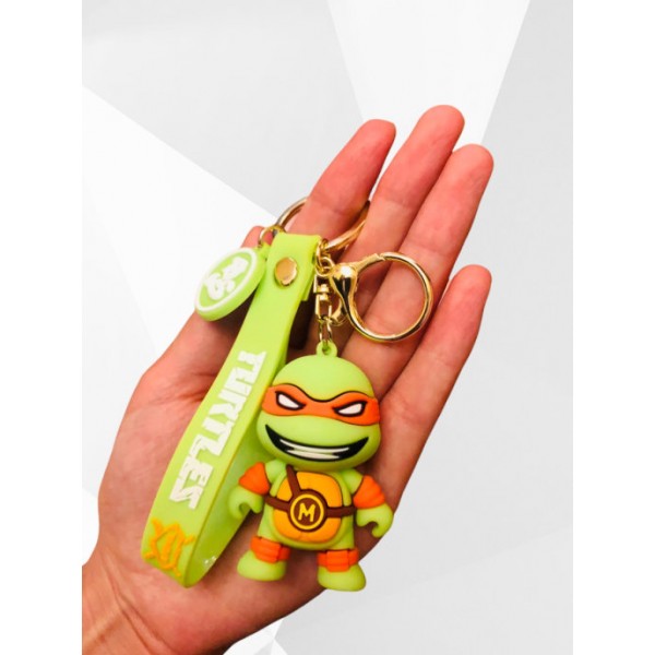 Брелок Черепашки Ниндзя Микеланджело Michelangelo Ninja Turtles на рюкзак, ключи 6 см