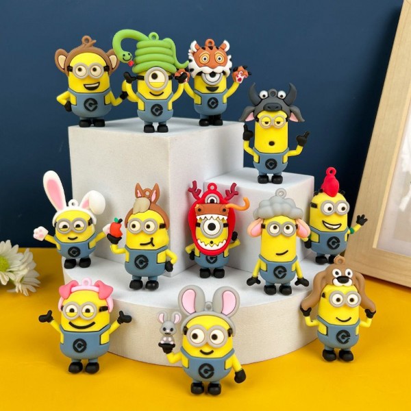 Брелок Миньон Гадкий Я Minion фигурка игрушка для ключей, рюкзака, сумки 5 см
