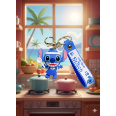 Стіч брелок Ліло та Стіч Lilo Stitch для дітей брелок іграшка на ключі, на сумку синій 6 см