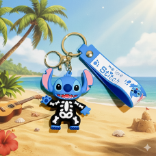 Стіч брелок Ліло та Стіч Lilo Stitch для дітей брелок іграшка на ключі, на сумку синій 6 см