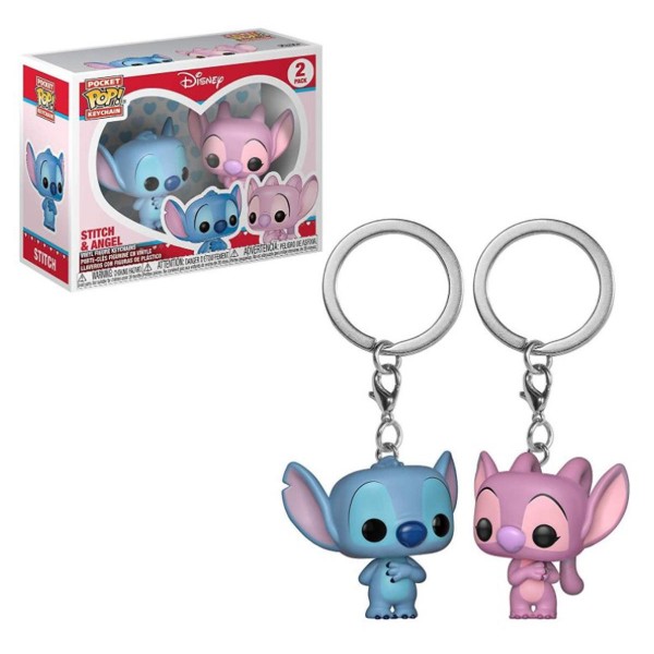 Ліло та Стич брелоки Lilo &amp; Stitch Pop Stitch &amp; Angel Ангел фігурки 2 шт