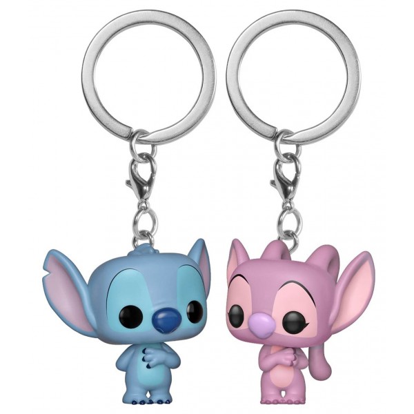 Ліло та Стич брелоки Lilo &amp; Stitch Pop Stitch &amp; Angel Ангел фігурки 2 шт