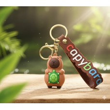 Брелок Капібара 5.5 см: Capybara на ключі, на сумку, іграшка антистрес, фігурка, підвіска.