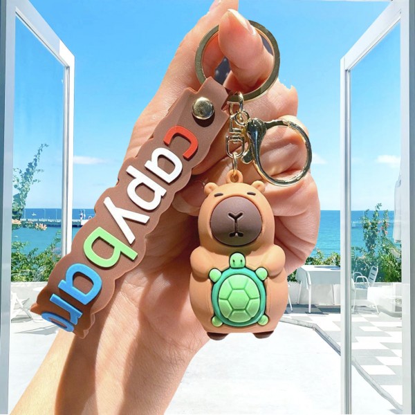 Брелок Капібара capybara на ключі, на сумку фігурка іграшка антистрес підвіска 5,5 см