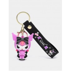 Куромі брелок Sanrio Kuromi підвіска фігурка аніме силіконовий тримач для ключів 6,5 см