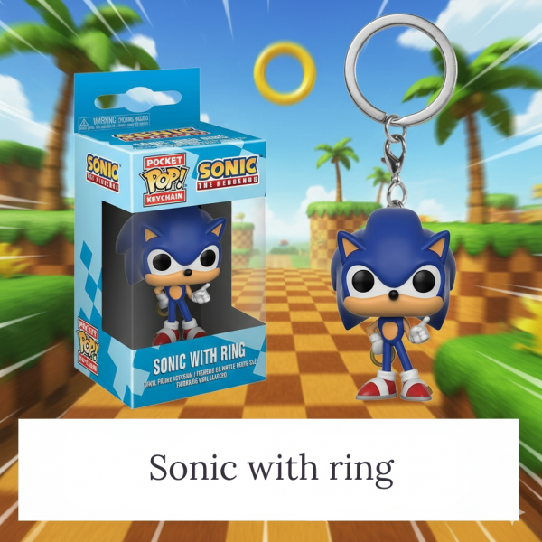 Брелок Супер Сонік Фанко Поп Sonic the Hedgehog фігурка іграшка 4 см