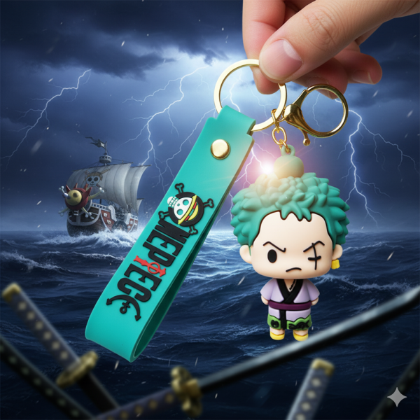 Брелок Ван піс Зоро One piece Zoro манга дитячий брелок на рюкзак, ключі 7 см
