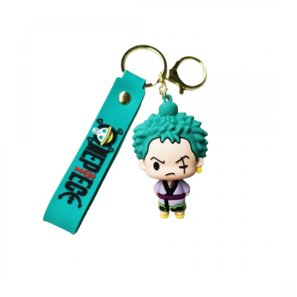 Брелок Ван піс Зоро One piece Zoro манга дитячий брелок на рюкзак, ключі 7 см
