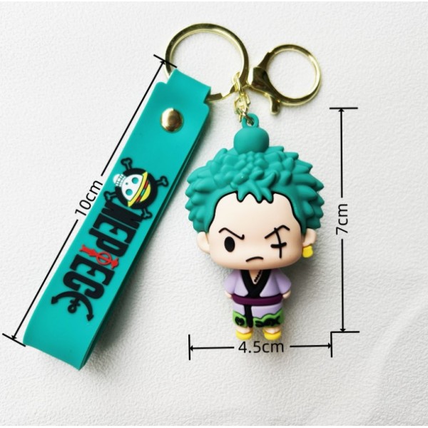 Брелок Ван піс Зоро One piece Zoro манга дитячий брелок на рюкзак, ключі 7 см