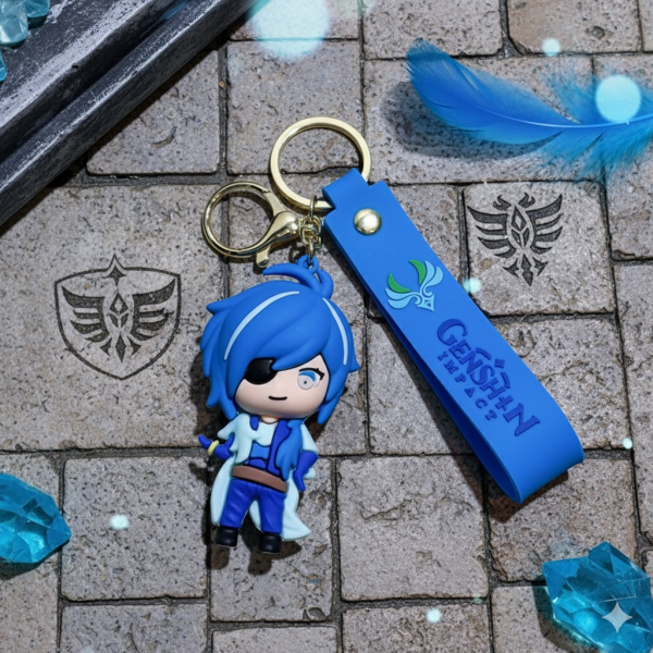 Брелок Геншин Імпакт Кейа Genshin Impact Kaeya аніме фігурка іграшка для ключів, рюкзака, сумки 7 см