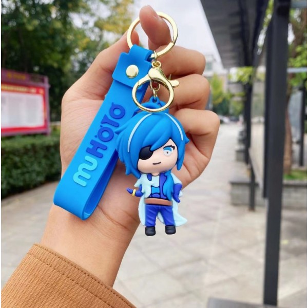 Брелок Геншин Імпакт Кейа Genshin Impact Kaeya аніме фігурка іграшка для ключів, рюкзака, сумки 7 см