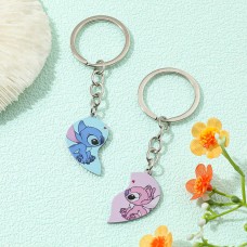 Брелки Ангел і Стіч з мультфільму Ліло і Стіч парні серце Lilo &amp; Stitch прикраси