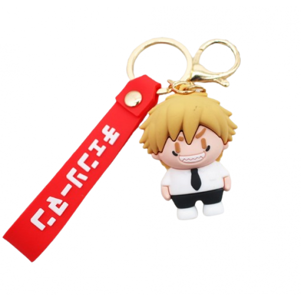 Брелок Человек бензопила Chainsaw Man Дэнджи Denji аниме фигурка игрушка для ключей, рюкзака, сумки 5 см