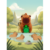 Брелок Капібара capybara на ключі, на сумку фігурка іграшка антистрес підвіска 5,5 см