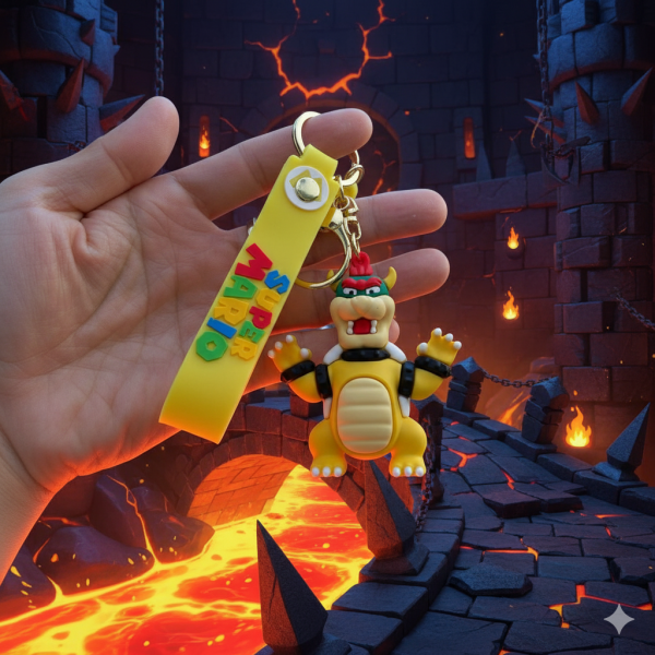 Брелок Супер Маріо Super Mario Маріо Боузер Bowser дитячий брелок на рюкзак, ключі 7 см