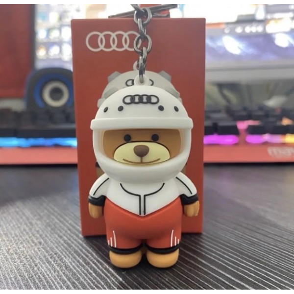 Мішка брелок аксесуари Ведмедик Audi Sport Audi Ведмедик Ауді Космонавт брелок для ключів і автомобіля 7 см