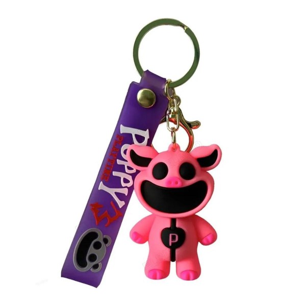 Брелок Усміхнені звірі Smiling critters Свинка Піггі порося PickyPiggy Poppy Playtime поппі плейтайм фігурка іграшка для ключів, рюкзака, сумки 6 см