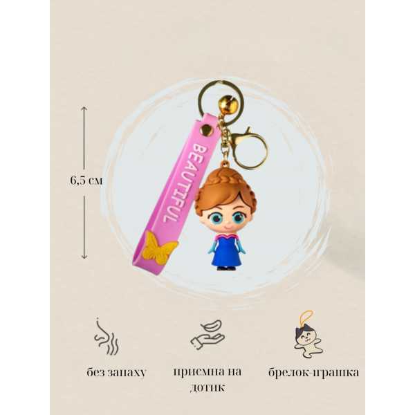 Брелок Холодное сердце Frozen Дисней Disney Anna Анна для ключей рюкзака 6,5 см