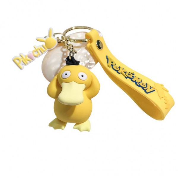 Брелок Покемон Псидак пікачу Pokemon Psyduck Pikachu качка на рюкзак, ключі жовтий 5 см