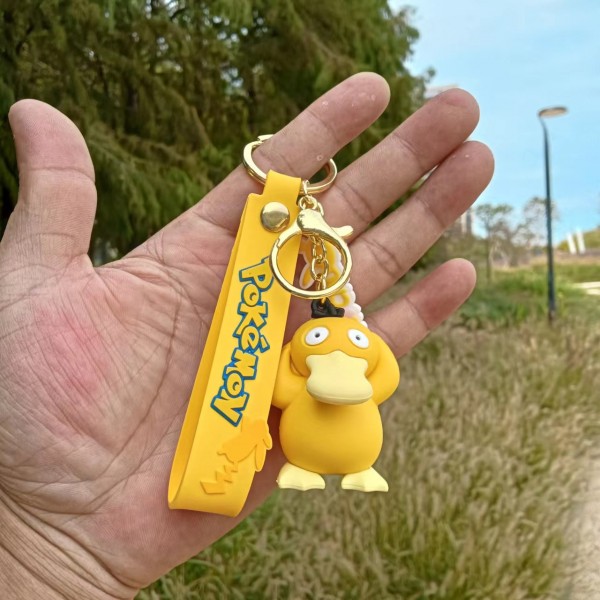 Брелок Покемон Псидак пікачу Pokemon Psyduck Pikachu качка на рюкзак, ключі жовтий 5 см