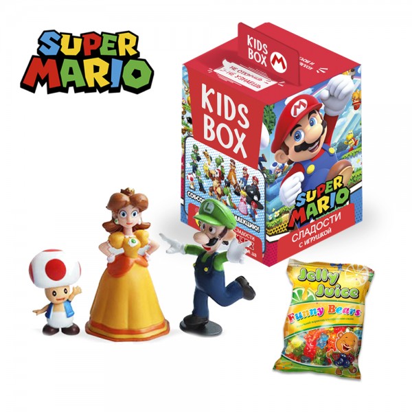 Супер Марио Super Mario Свитбокс Sweet box Кидсбокс коллекционная фигурка с мармеладом