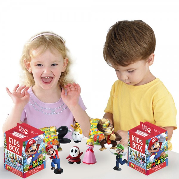 Супер Марио Super Mario Свитбокс Sweet box Кидсбокс коллекционная фигурка с мармеладом