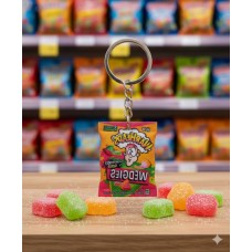 Брелок міні для ключів дитячий 2,5 см акрил їжа Warheads іграшка антистрес підвіска на ключі, на сумку