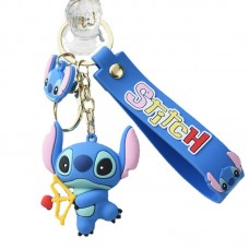 Стіч брелок Ліло та Стіч Lilo Stitch для дітей брелок іграшка на ключі, на сумку синій 6 см