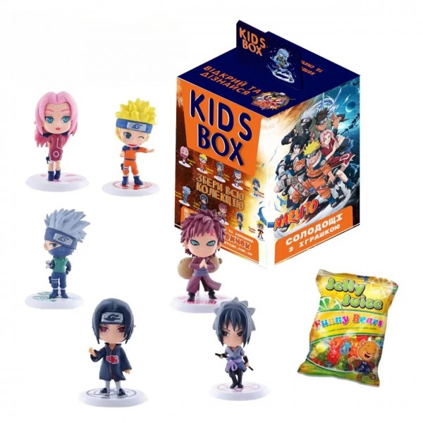 Наруто Світбокс SweetBox іграшка та жувальний мармелад SWEET BOX Світбокс
