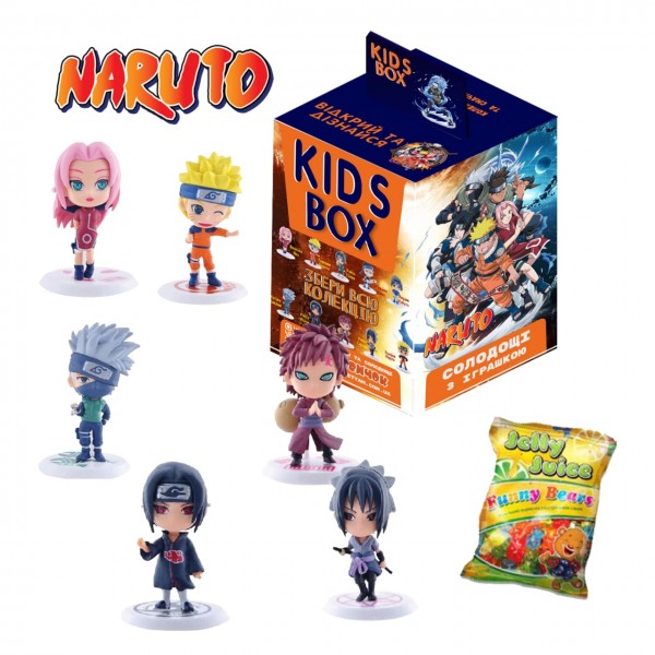 Наруто Світбокс SweetBox іграшка та жувальний мармелад SWEET BOX Світбокс