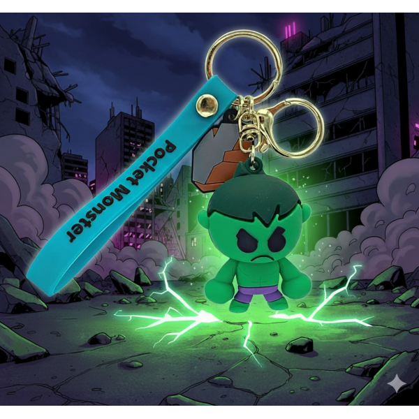 Брелок Халк Hulk Марвел Мстители Marvel Avengers супергерой фигурка игрушка для ключей, рюкзака, сумки 6,5 см