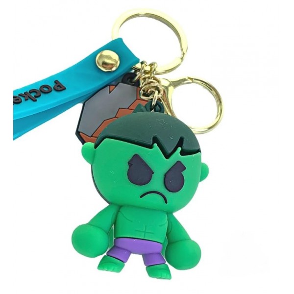 Брелок Халк Hulk Марвел Мстители Marvel Avengers супергерой фигурка игрушка для ключей, рюкзака, сумки 6,5 см