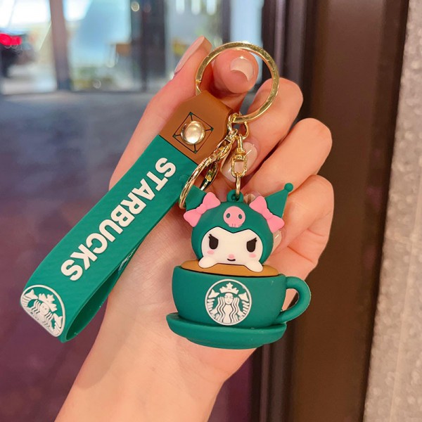 Брелок Куромі Kuromi Starbucks Старбакс фігурка іграшка для ключів, рюкзака, сумки 5.5 см