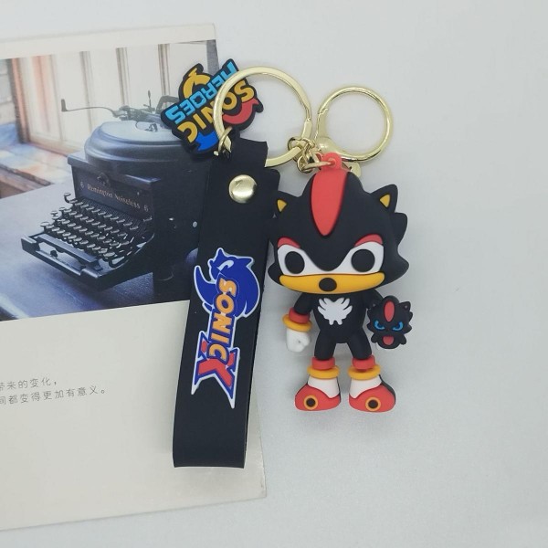 Брелок Супер Соник Шедоу Shadow Sonic игрушка на рюкзак, ключи 6 см