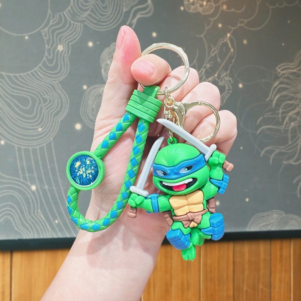 Брелок Черепашки ніндзя Леонардо Ninja Turtles Leonardo фігурка іграшка для ключів, рюкзака, сумки 7,5 см