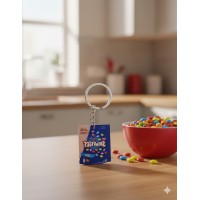Брелок мини Smarties, детский, 2.5 см, акрил, еда, игрушка антистресс, на ключи, сумку, подвеска