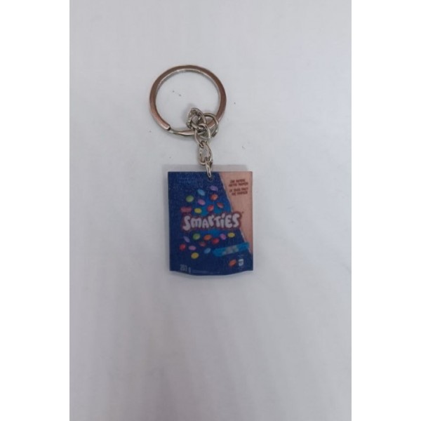 Брелок міні Smarties, дитячий, 2.5 см, акрил, їжа, іграшка антистрес, на ключі, сумку, підвіска