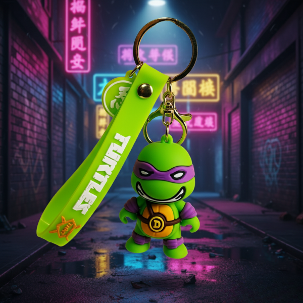 Брелок Черепашки Ниндзя Донателло Donatello Ninja Turtles на рюкзак, ключи 6 см