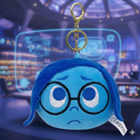 Брелок Мыслями наизнанку плюшевый Inside Out Сум инсайд фигурка игрушка для ключей, рюкзака, сумки 8 см