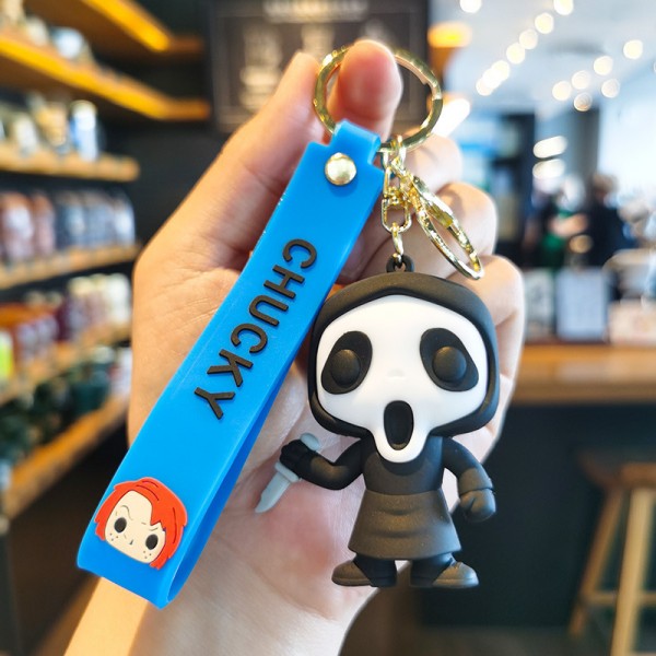 Брелок Крик Примарна Особа Scream Ghost Face фігурка іграшка для ключів, рюкзака, сумки 6,1 см