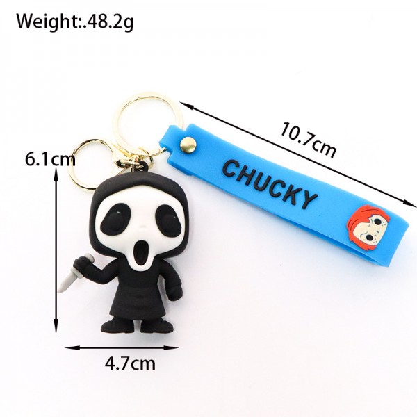 Брелок Крик Примарна Особа Scream Ghost Face фігурка іграшка для ключів, рюкзака, сумки 6,1 см