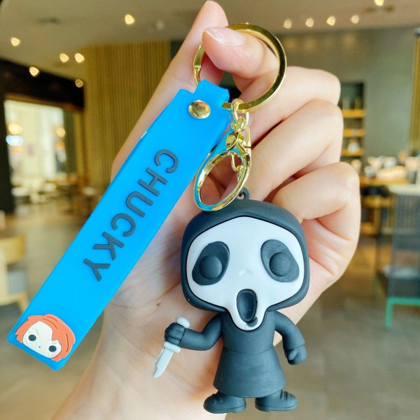 Брелок Крик Примарна Особа Scream Ghost Face фігурка іграшка для ключів, рюкзака, сумки 6,1 см