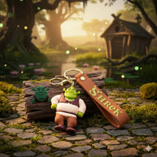 Шрек брелок Shrek силіконовий брелок для ключів креативна підвіска 7,4 см