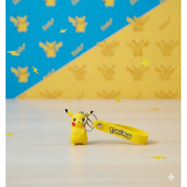 Брелок Покемон Пікачу Pokemon Pikachu дитячий брелок на рюкзак, ключі 5 см