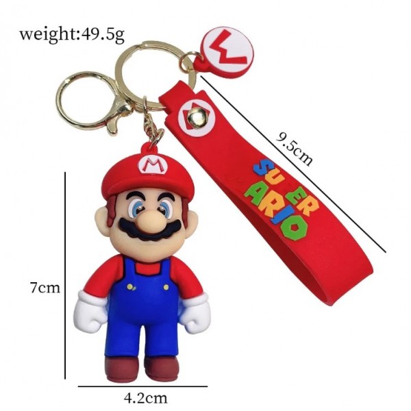 Брелок Супер Маріо Super Mario на ключі, брелоки для дітей іграшка 7 см