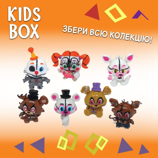 Пять ночей у Фредди Кидс бокс Five Nights at Freddy's игрушка с мармеладом в коробочке, 1 шт