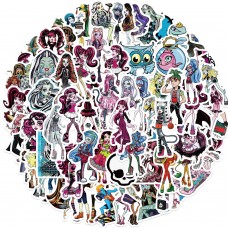 Монстер Хай наклейки наклейки Monster High аксесуари набір наклейок наклейки 70 шт